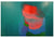 Untitled No 2. Pinks, Green on Cobalt Teal, Sydney Exhibition, 2012.